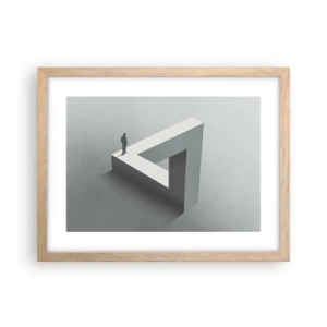 Poster in light oak frame - And Yet It Is Possible - 40x30 cm