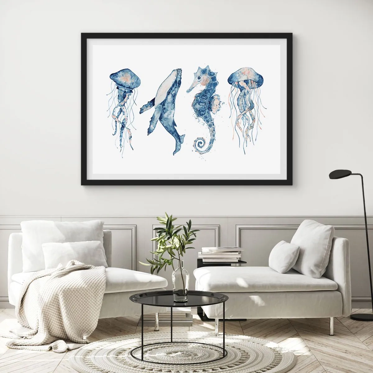 Poster in black frame - Sea Quirks - 40x30 cm