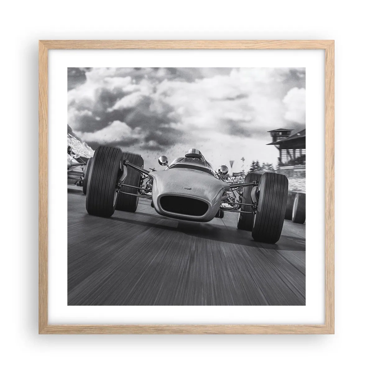 Poster in light oak frame - There is Power! - 50x50 cm