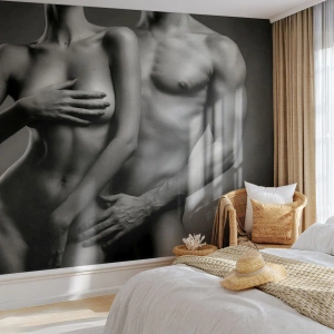 Self-Adhesive Photo Wallpaper Deluxe Sticker - Adam and Eve - Woman, Man, Body - 300x210 cm