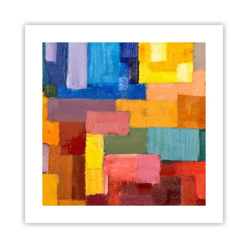 Poster - Each Different, All Colourful - 40x40 cm