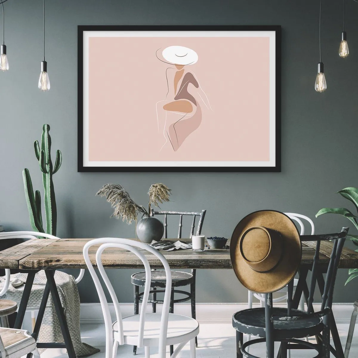 Poster in black frame - Being a Lady - 50x40 cm