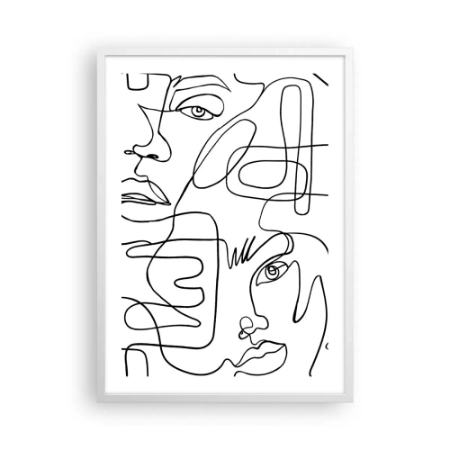 Poster in white frmae - Tangled up in Emotions - 50x70 cm