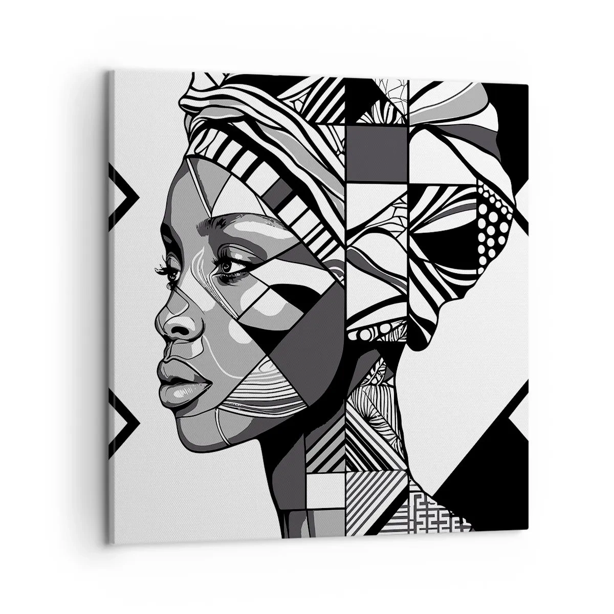 Canvas picture - Ethnic Portrait - 50x50 cm