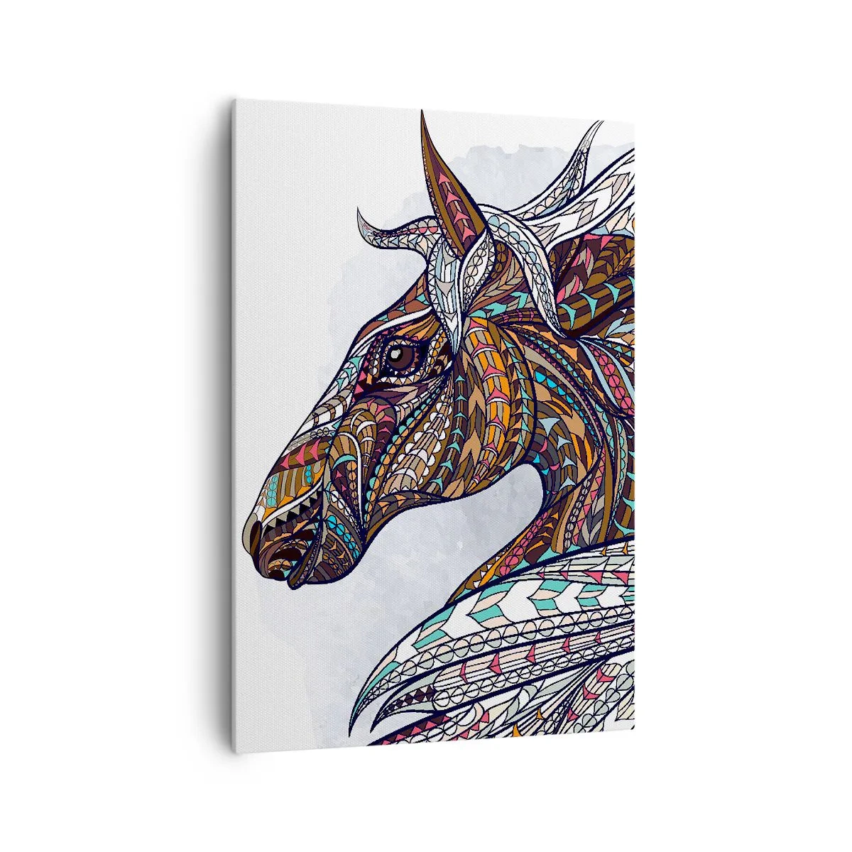 Canvas picture - Horse of a Celtic Warrior - 70x100 cm