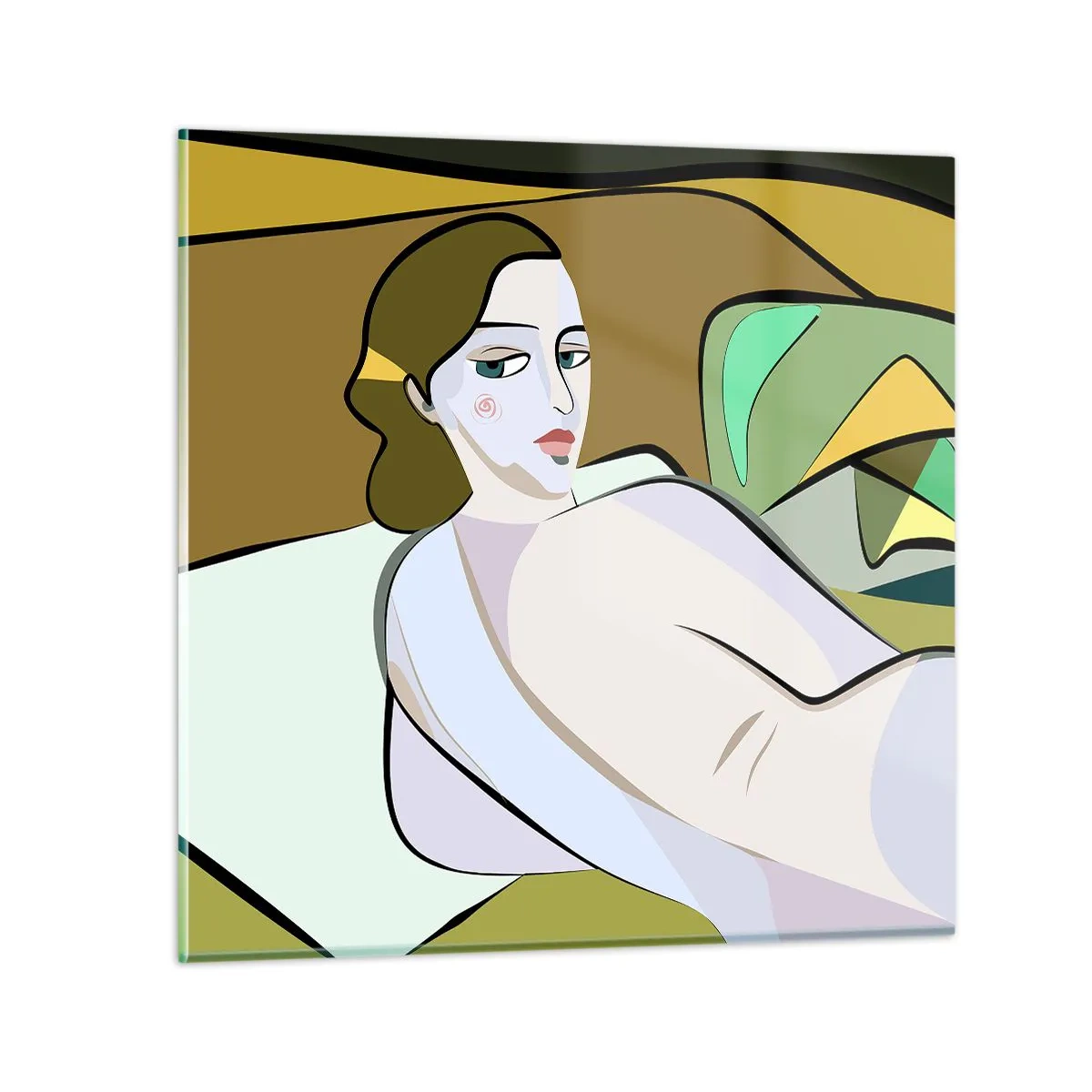 Glass picture - Intimate Portrait - 70x70 cm