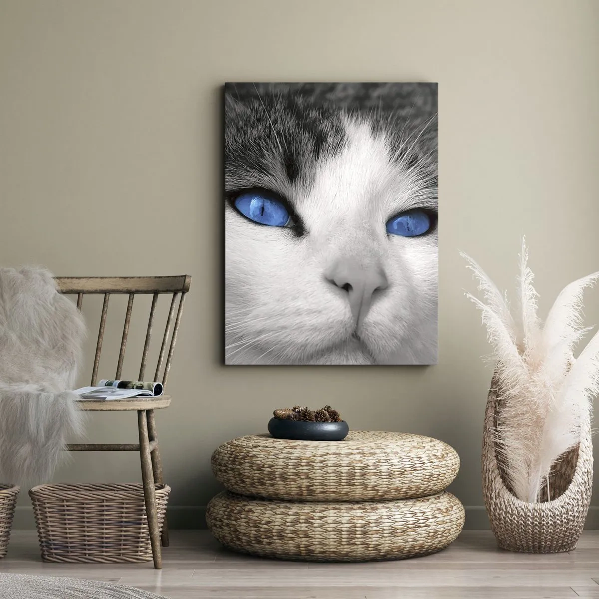 Canvas picture - Extremely Blue-eyed - 45x80 cm