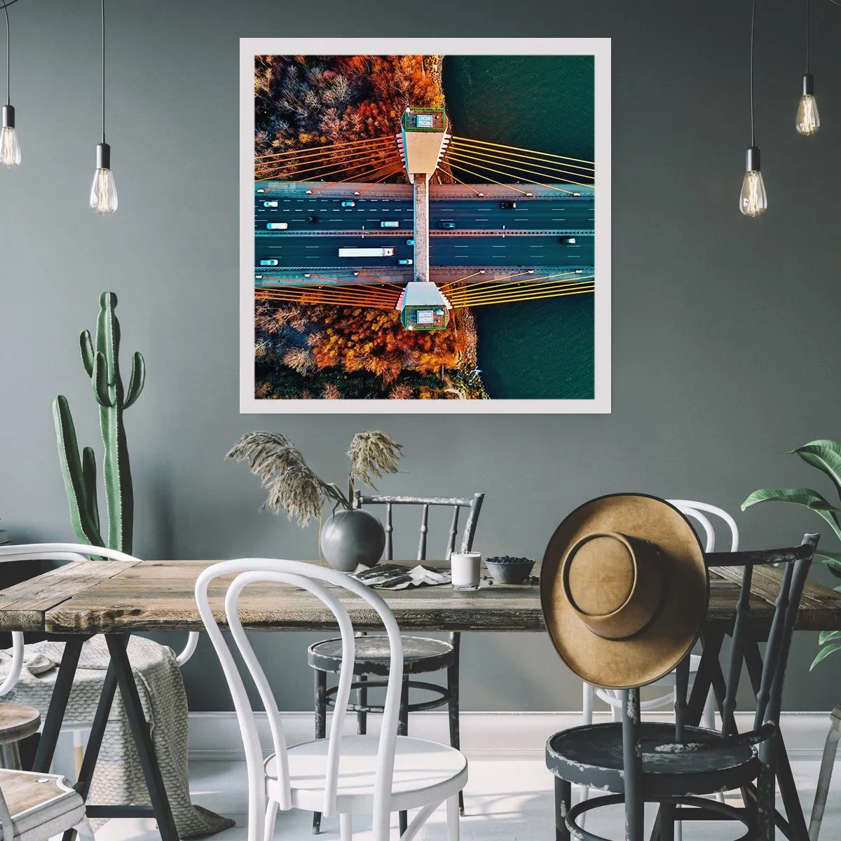 Poster - Behind Seas and Oceans - 30x30 cm