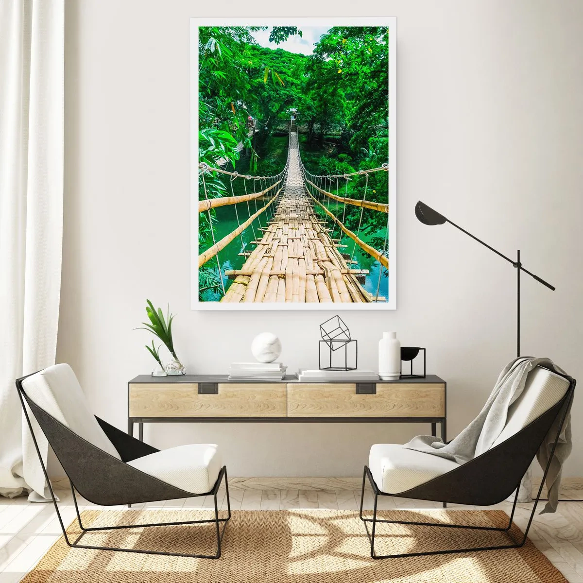 Poster - Small Bridge over the Green - 61x91 cm