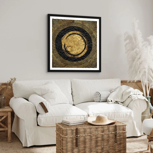 Poster in black frame - Composition Glamour - 60x60 cm