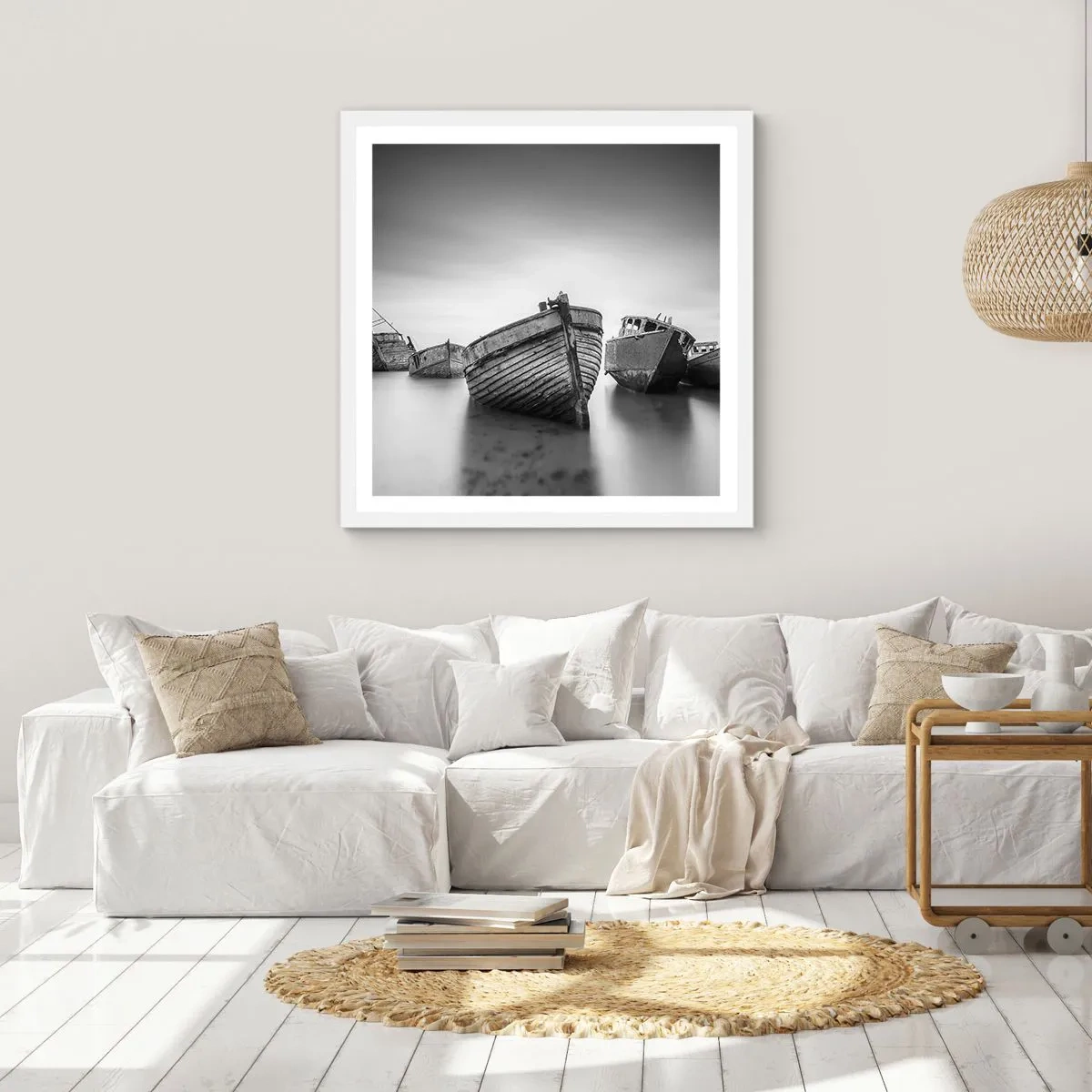 Poster in white frmae - Now Only a Memory - 60x60 cm