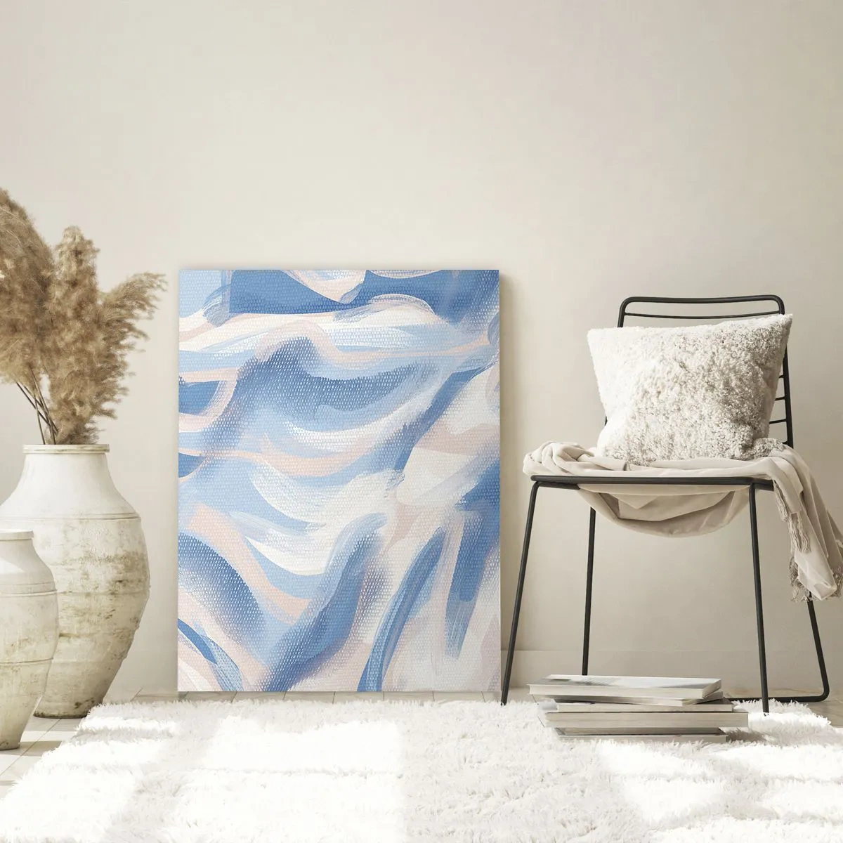 Glass picture - Blue Waves - 70x100 cm