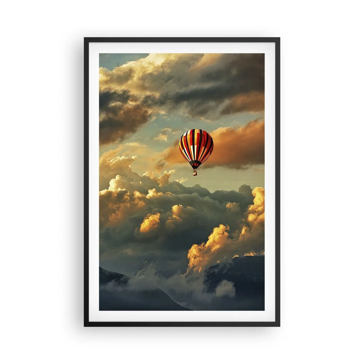 Poster in black frame - I Like Flying - 61x91 cm