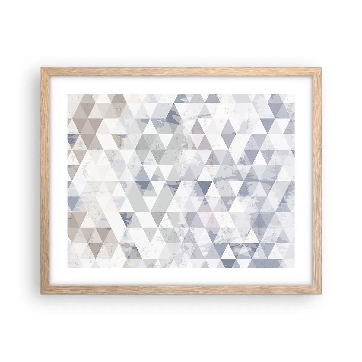 Poster in light oak frame - In the Rhythm of a Triangle - 50x40 cm
