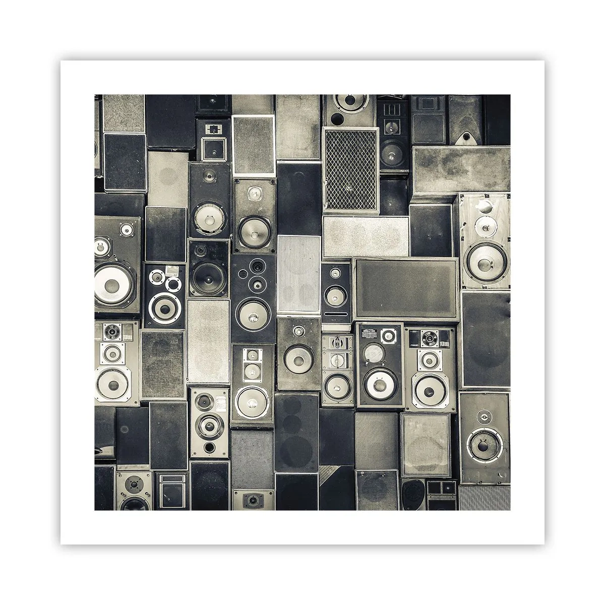 Poster - And Music Is Playing - 50x50 cm