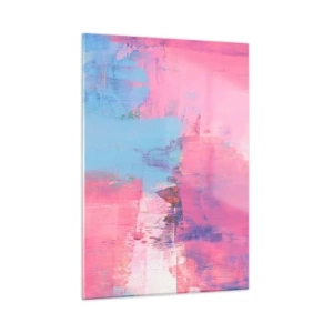 Glass picture - Pink, Blue and a Pinch of Light - 50x70 cm