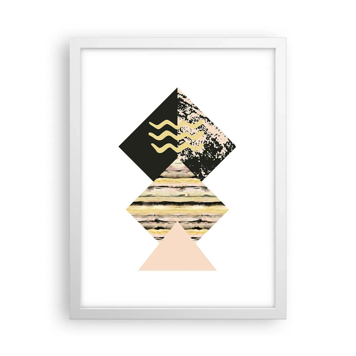 Poster in white frmae - Not So Straightforward - 30x40 cm