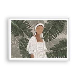 Poster in white frmae - Exotic Portrait - 100x70 cm