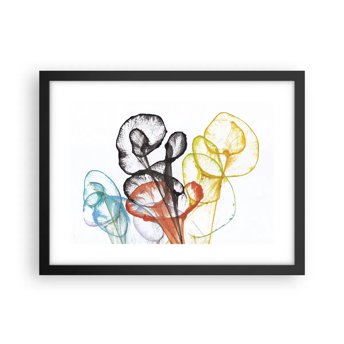Poster in black frame - Flowers with a Soul - 40x30 cm
