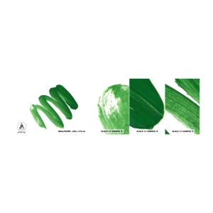 Photo Wallpaper Sample Self-Adhesive Deluxe Sticker - Green Joke - Paint, Minimalism, Abstraction - 100x30 cm