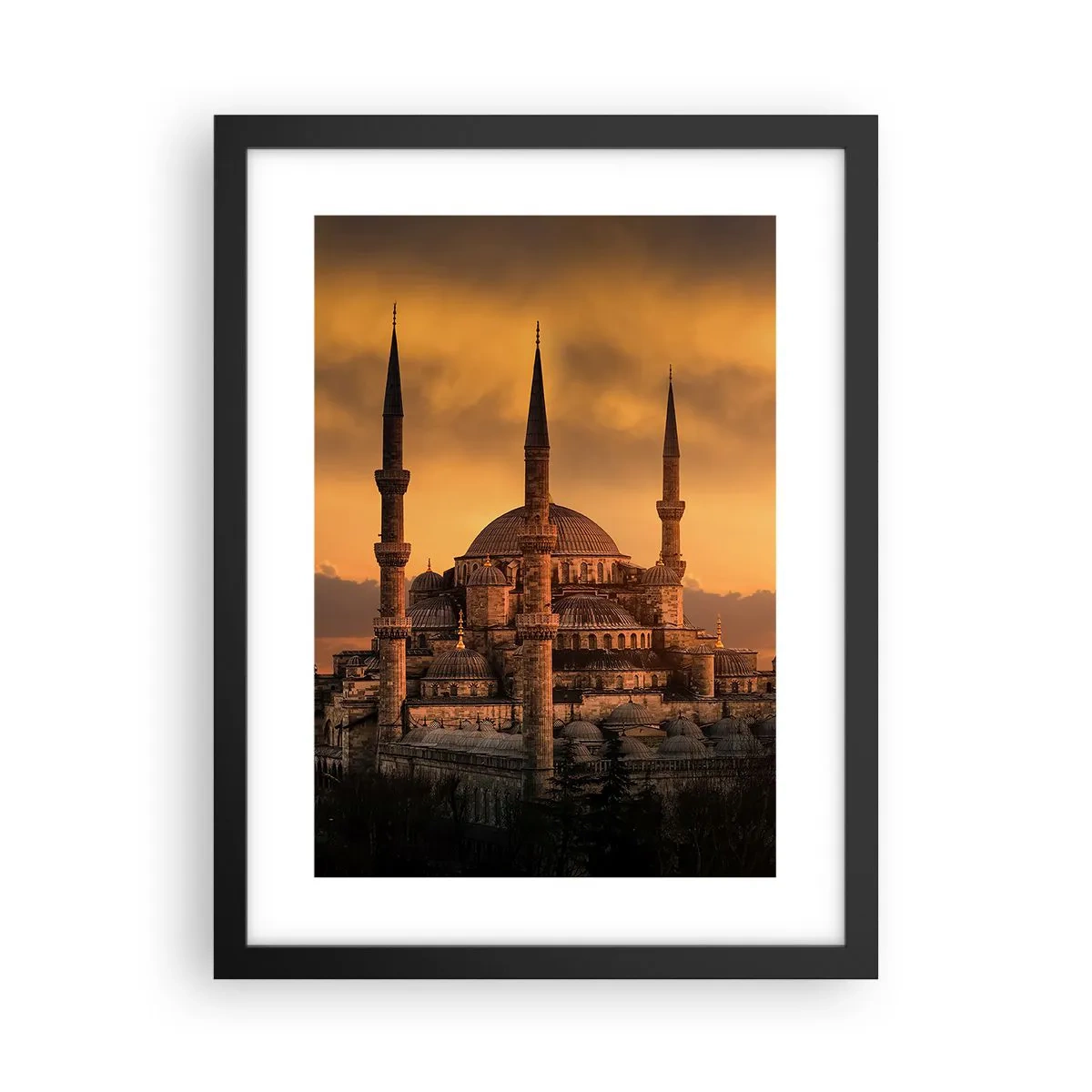 Poster in black frame - God Is Great - 30x40 cm