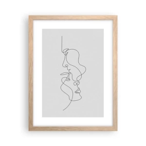Poster in light oak frame - Ardour of Desires - 30x40 cm