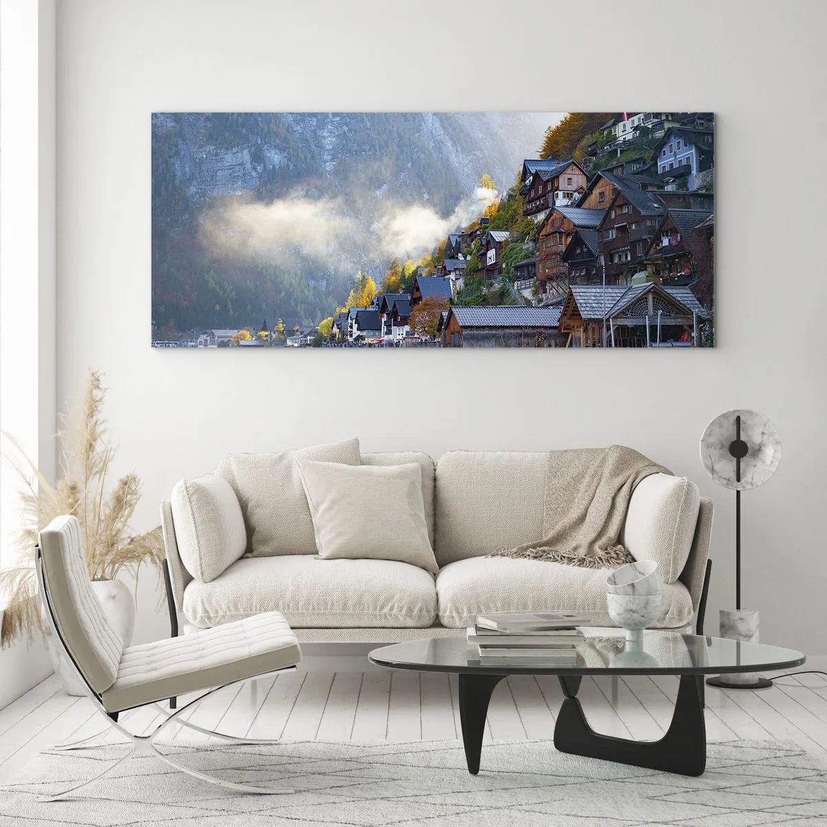 Glass picture - Alpine Atmosphere - 140x50 cm