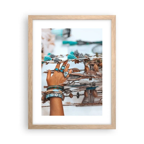 Poster in light oak frame - Local Treasures - 30x40 cm