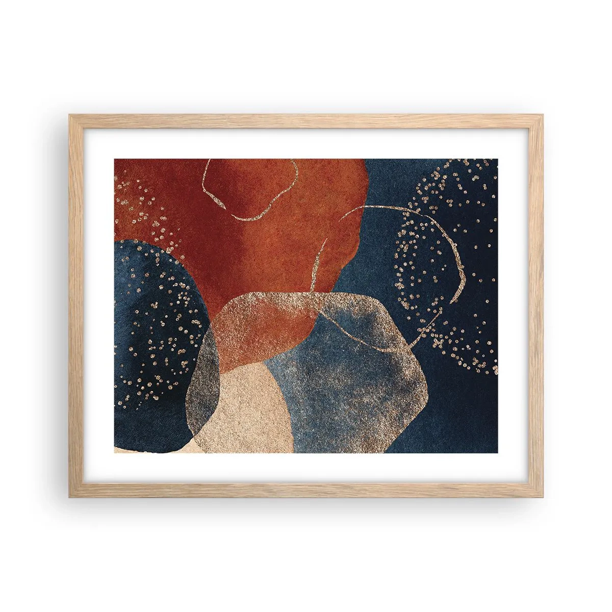 Poster in light oak frame - Lightness of Being - 50x40 cm