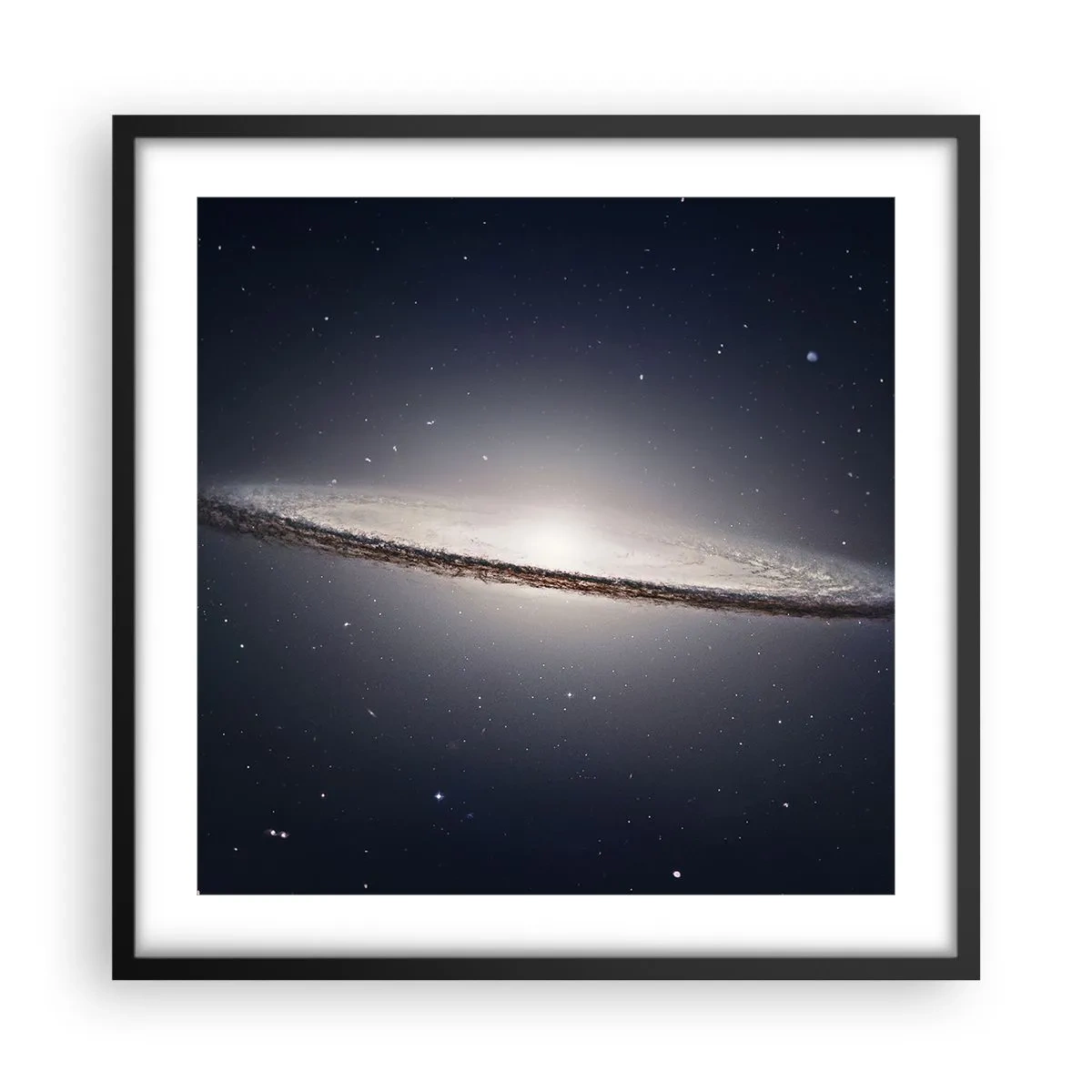 Poster in black frame - A Long Time Ago in a Distant Galaxy - 50x50 cm