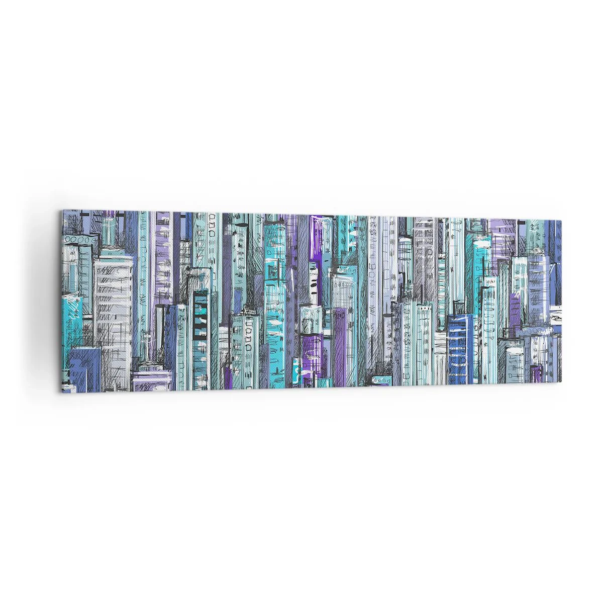 Canvas picture - Blue as the Sky - 160x50 cm