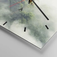 Clock face with lines