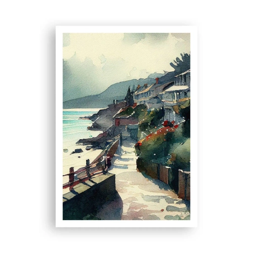 Poster - Mediterranean Town - 70x100 cm