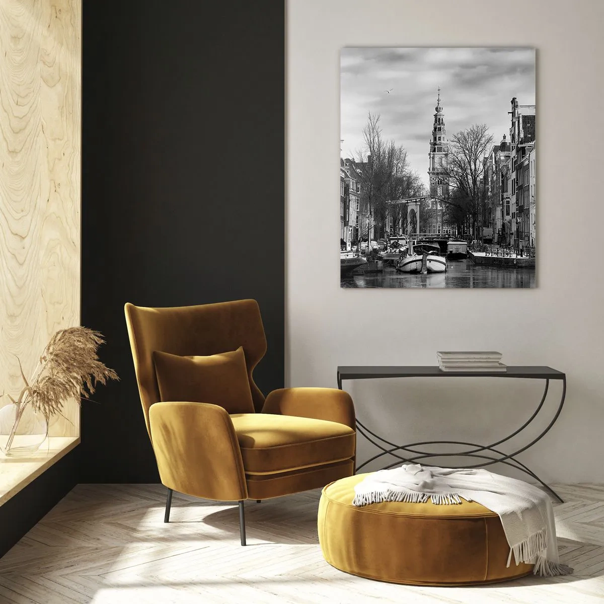 Glass picture - Amsterdam Atmosphere - 80x120 cm