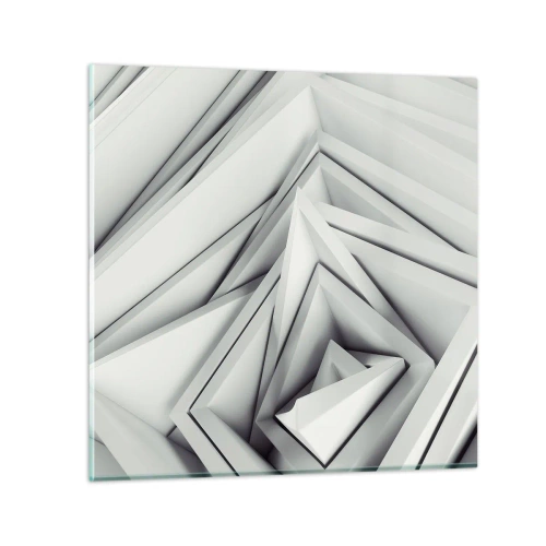 Glass picture - Acute Angles Budding - 50x50 cm