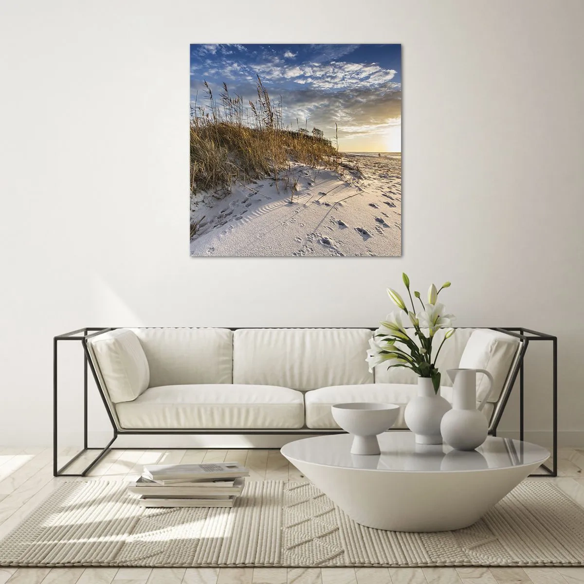 Glass picture - Invitation to a Walk - 60x60 cm