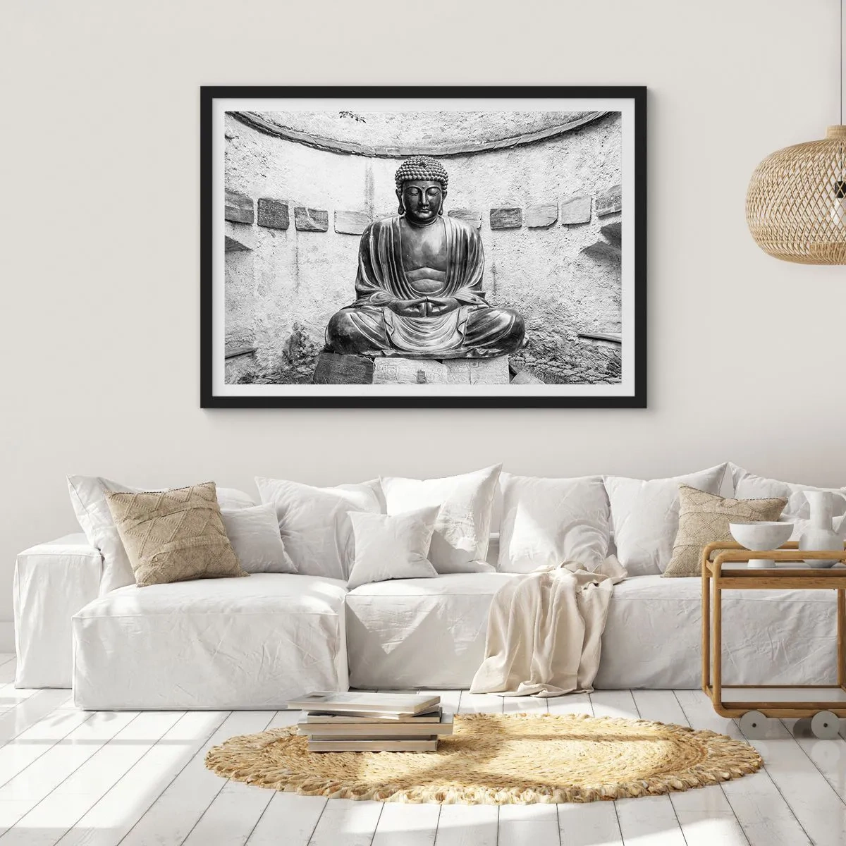 Poster in black frame - At the Source of Peace - 40x30 cm
