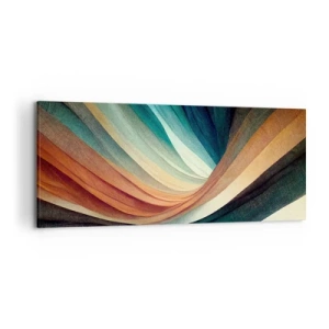 Canvas picture - Woven from Colours - 120x50 cm