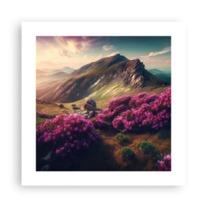 Poster - Summer in the Mountains - 40x40 cm