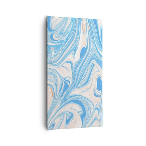 Canvas picture - Floodplain in Turquoise - 55x100 cm