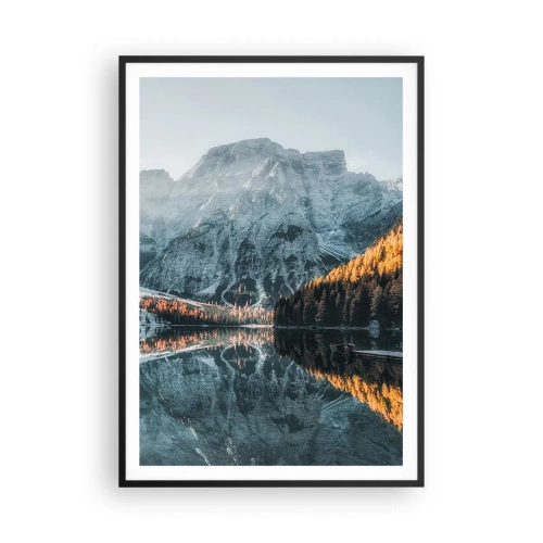 Poster in black frame - Mirror Landscape - 70x100 cm