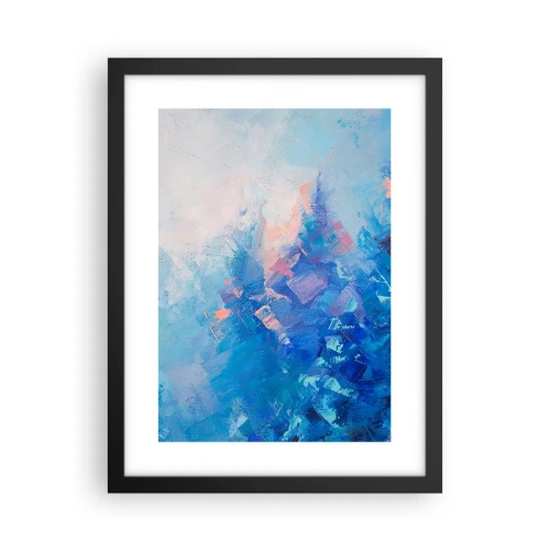 Poster in black frame - Winter Abstract - 30x40 cm