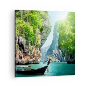 Canvas picture - Invitation for an Exotic Trip - 60x60 cm