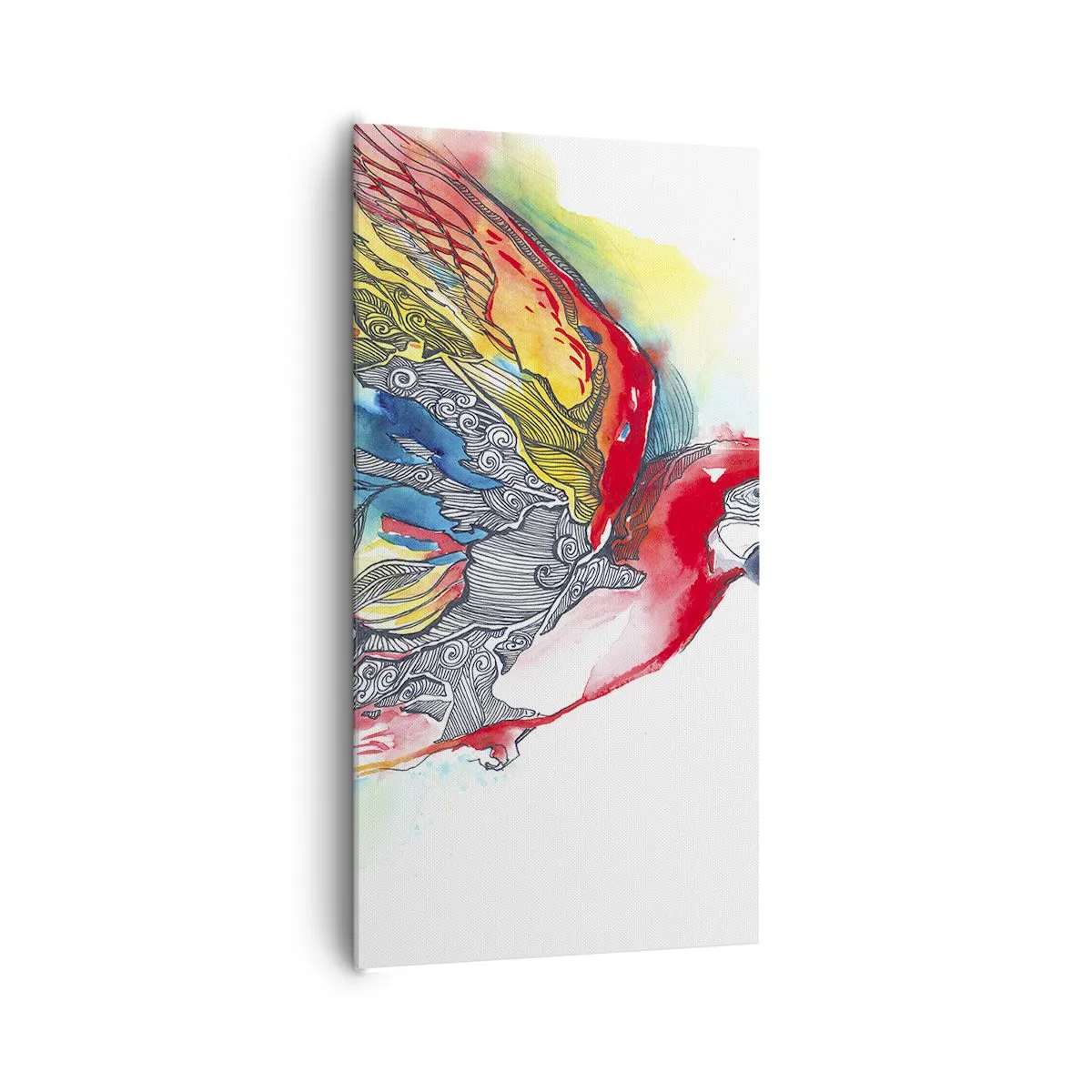 Canvas picture - Live Colourfully - 65x120 cm