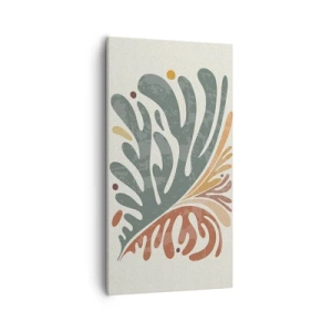 Canvas picture - Multicolour Leaf - 55x100 cm