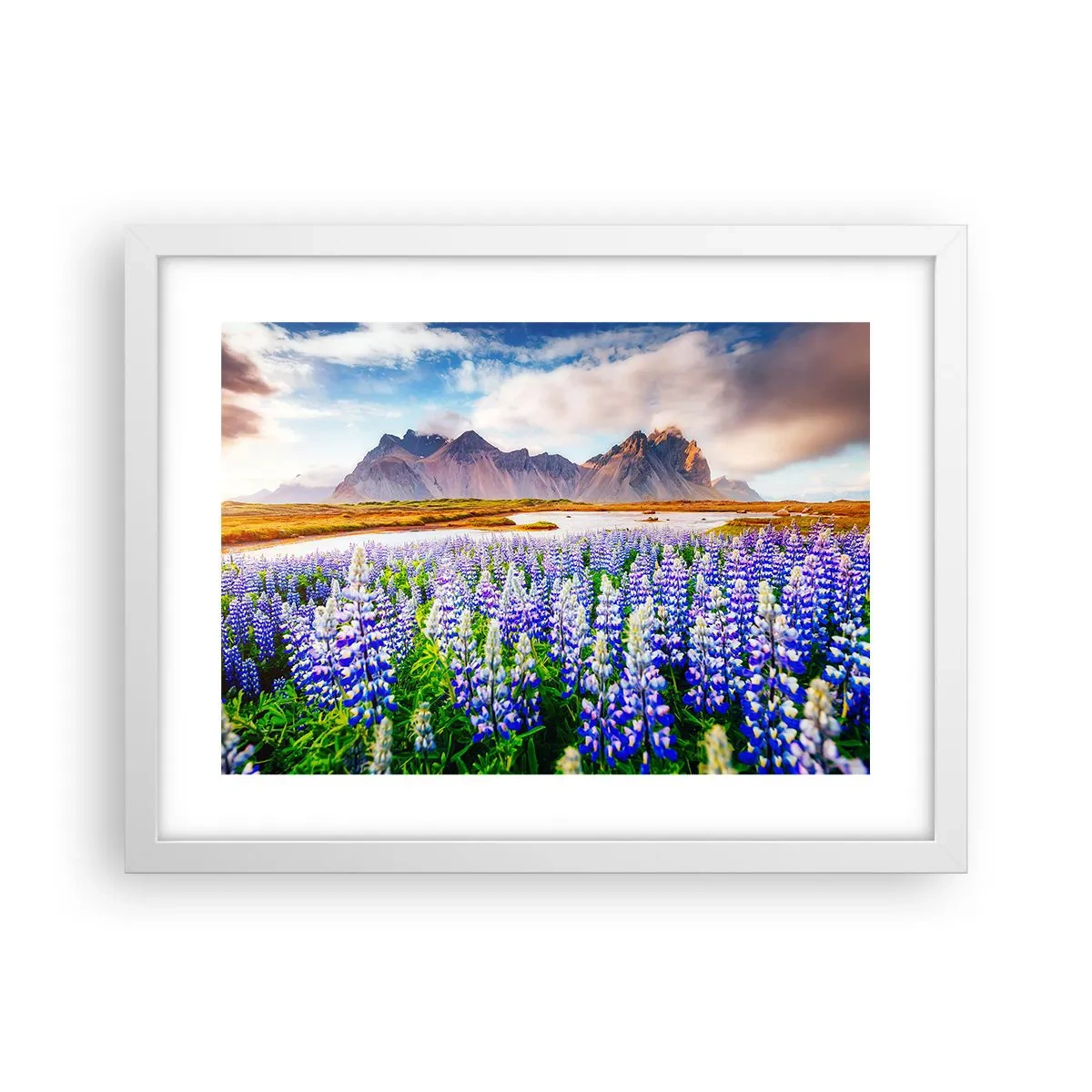 Poster in white frmae - Strength and Severity next to Sweetness - 40x30 cm