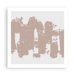 Poster - Abstract in Delicate Pink - 60x60 cm