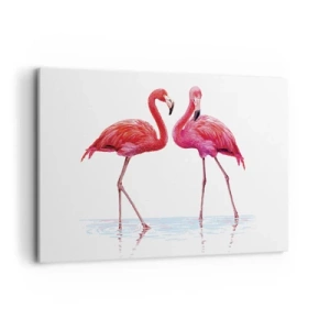 Canvas picture - Pink Rendezvous - 100x70 cm