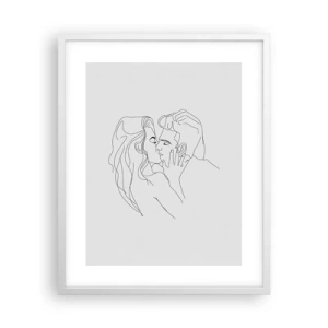 Poster in white frmae - With the Same Line - 40x50 cm