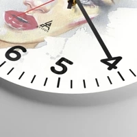 Clock face with numbers